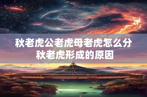 秋老虎公老虎母老虎怎么分 秋老虎形成的原因