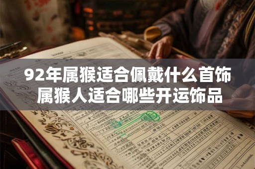 92年属猴适合佩戴什么首饰 属猴人适合哪些开运饰品