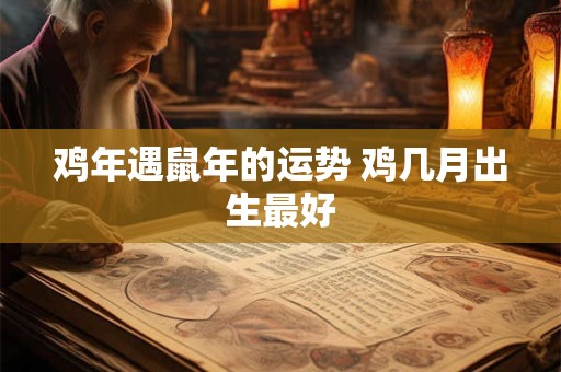 鸡年遇鼠年的运势 鸡几月出生最好