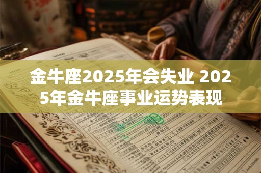 金牛座2025年会失业 2025年金牛座事业运势表现