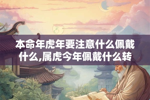 本命年虎年要注意什么佩戴什么,属虎今年佩戴什么转运