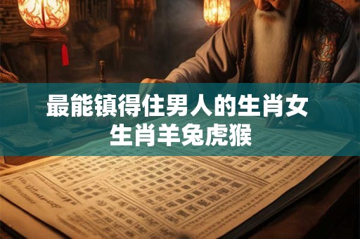 最能镇得住男人的生肖女 生肖羊兔虎猴