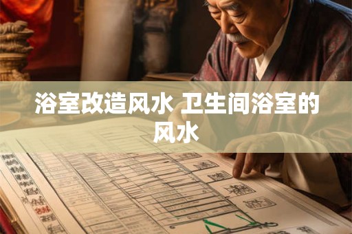 浴室改造风水 卫生间浴室的风水