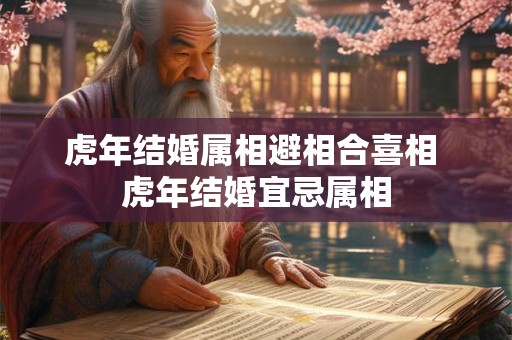 虎年结婚属相避相合喜相 虎年结婚宜忌属相