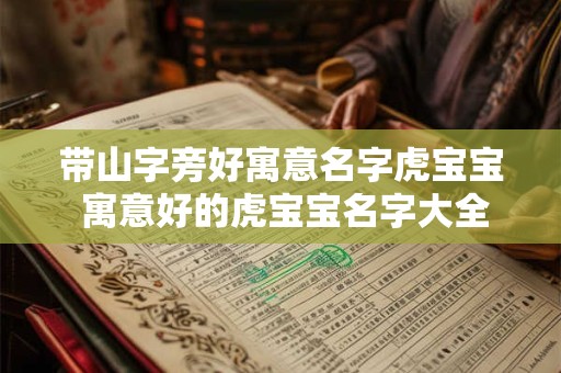 带山字旁好寓意名字虎宝宝 寓意好的虎宝宝名字大全