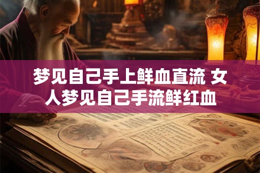 梦见自己手上鲜血直流 女人梦见自己手流鲜红血