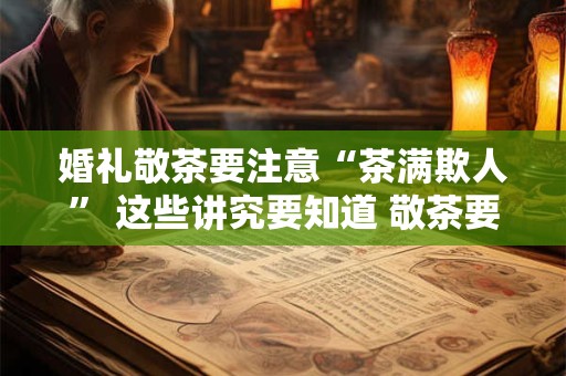 婚礼敬茶要注意“茶满欺人” 这些讲究要知道 敬茶要做那些准备