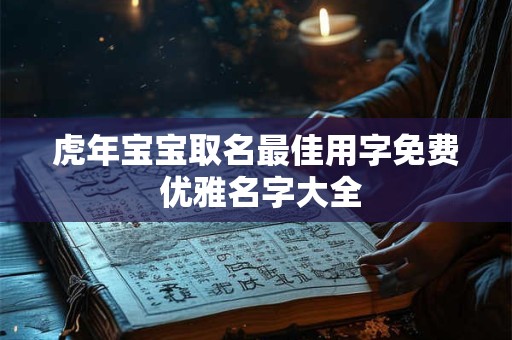 虎年宝宝取名最佳用字免费 优雅名字大全