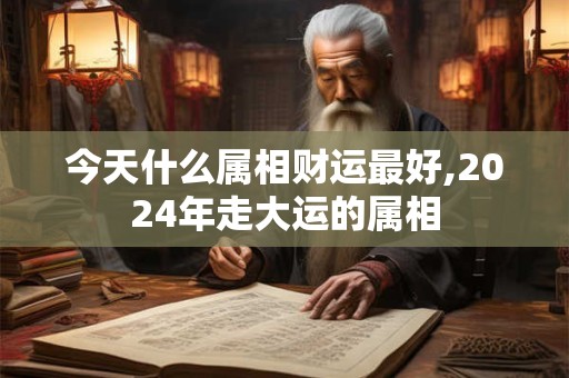 今天什么属相财运最好,2024年走大运的属相