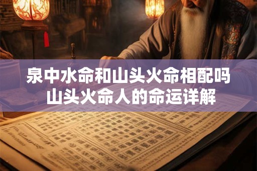 泉中水命和山头火命相配吗 山头火命人的命运详解