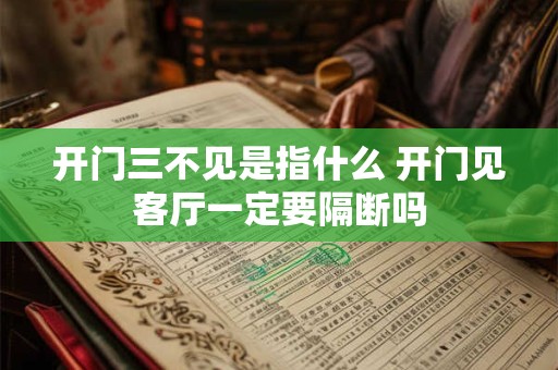 开门三不见是指什么 开门见客厅一定要隔断吗 开门三不见是指什么 开门见客厅一定要隔断吗