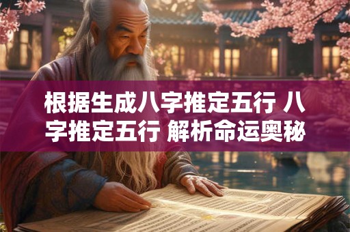 根据生成八字推定五行 八字推定五行 解析命运奥秘 根据生成八字推定五行 八字推定五行 解析命运奥秘