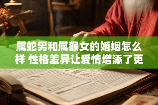 属蛇男和属猴女的婚姻怎么样 性格差异让爱情增添了更多的挑战 属蛇男和属猴女的婚姻怎么样 性格差异让爱情增添了更多的挑战