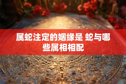 属蛇注定的姻缘是 蛇与哪些属相相配