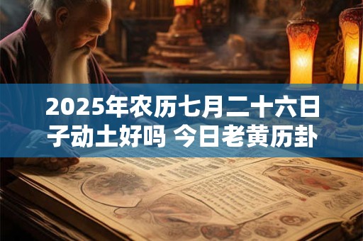 2025年农历七月二十六日子动土好吗 今日老黄历卦象