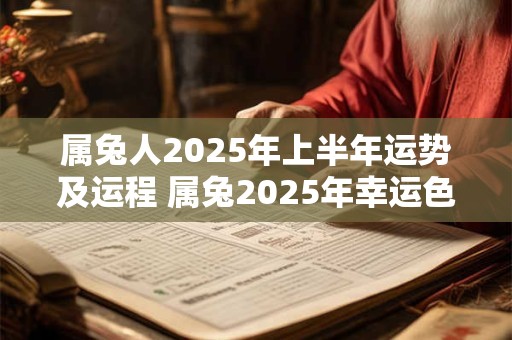 属兔人2025年上半年运势及运程 属兔2025年幸运色