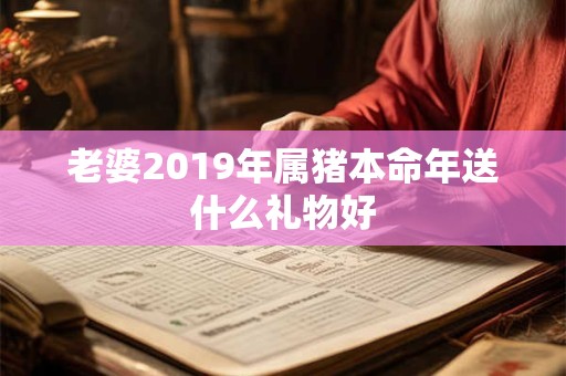 老婆2019年属猪本命年送什么礼物好