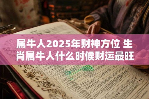 属牛人2025年财神方位 生肖属牛人什么时候财运最旺 属牛人2025年财神方位 生肖属牛人什么时候财运最旺