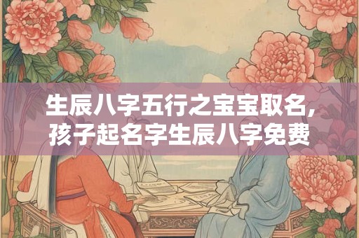 生辰八字五行之宝宝取名,孩子起名字生辰八字免费