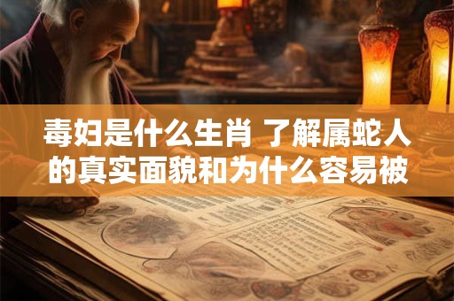 毒妇是什么生肖 了解属蛇人的真实面貌和为什么容易被误解