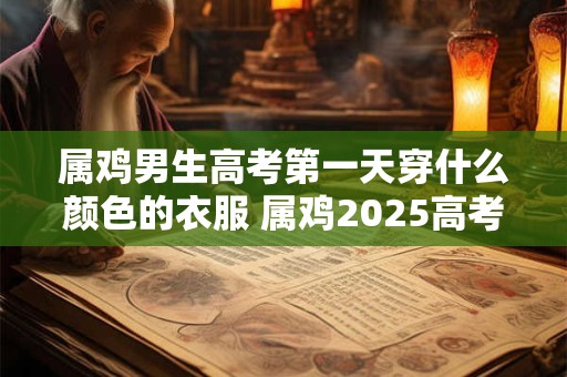 属鸡男生高考第一天穿什么颜色的衣服 属鸡2025高考吉色