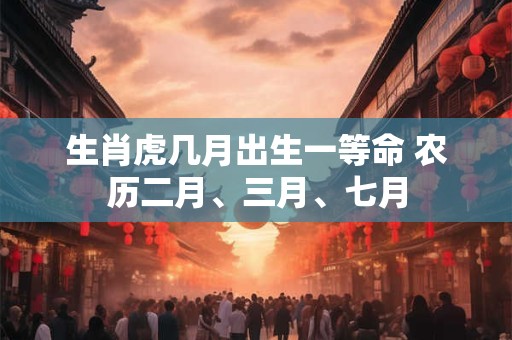 生肖虎几月出生一等命 农历二月、三月、七月