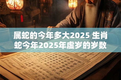 属蛇的今年多大2025 生肖蛇今年2025年虚岁的岁数