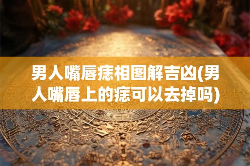 男人嘴唇痣相图解吉凶(男人嘴唇上的痣可以去掉吗)