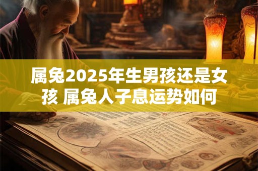 属兔2025年生男孩还是女孩 属兔人子息运势如何