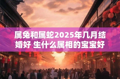 属兔和属蛇2025年几月结婚好 生什么属相的宝宝好