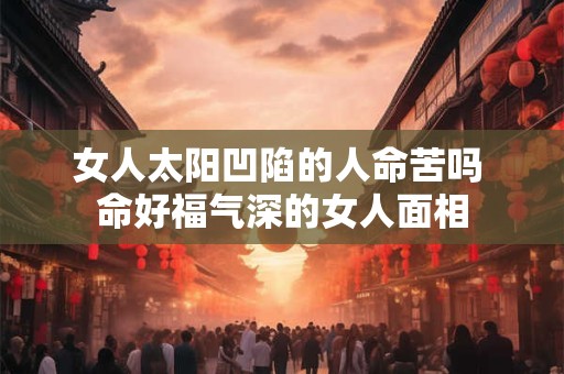 女人太阳凹陷的人命苦吗 命好福气深的女人面相