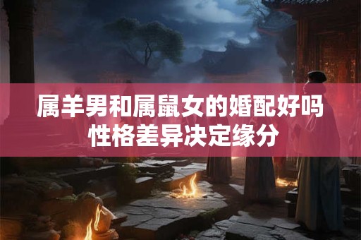 属羊男和属鼠女的婚配好吗 性格差异决定缘分