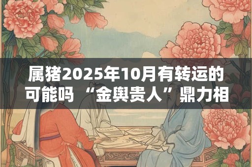 属猪2025年10月有转运的可能吗 “金舆贵人”鼎力相助