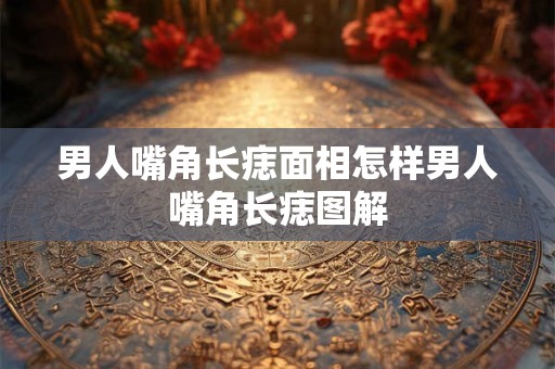 男人嘴角长痣面相怎样男人嘴角长痣图解