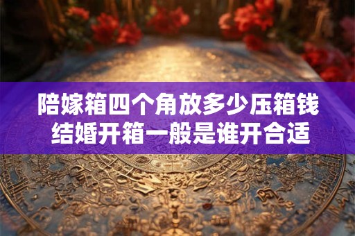 陪嫁箱四个角放多少压箱钱 结婚开箱一般是谁开合适