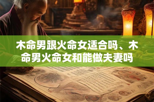 木命男跟火命女适合吗、木命男火命女和能做夫妻吗