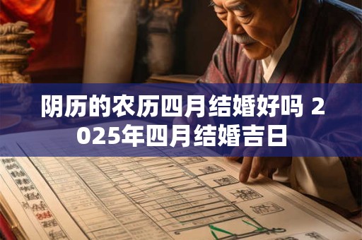 阴历的农历四月结婚好吗 2025年四月结婚吉日