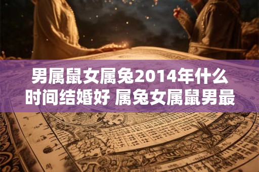 男属鼠女属兔2014年什么时间结婚好 属兔女属鼠男最佳结婚年龄