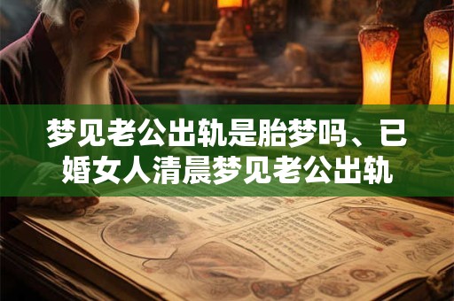 梦见老公出轨是胎梦吗、已婚女人清晨梦见老公出轨