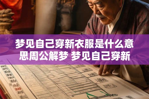 梦见自己穿新衣服是什么意思周公解梦 梦见自己穿新衣服是什么意思