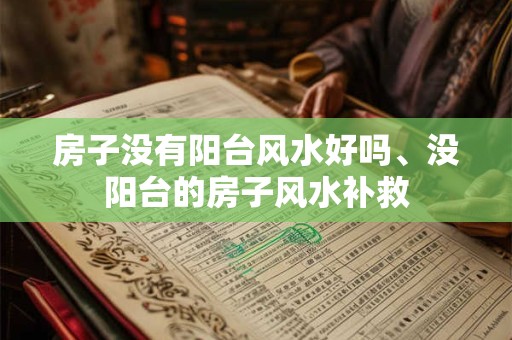 房子没有阳台风水好吗、没阳台的房子风水补救
