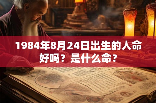 1984年8月24日出生的人命好吗？是什么命？