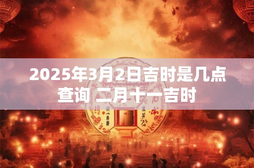 2025年3月2日吉时是几点查询 二月十一吉时
