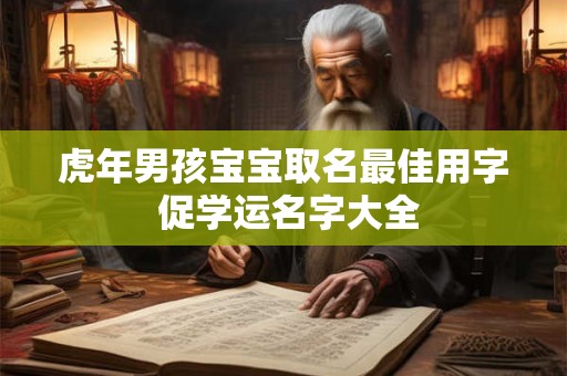 虎年男孩宝宝取名最佳用字 促学运名字大全