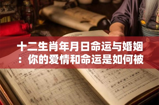 十二生肖年月日命运与婚姻：你的爱情和命运是如何被决定的