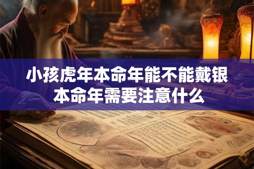 小孩虎年本命年能不能戴银 本命年需要注意什么