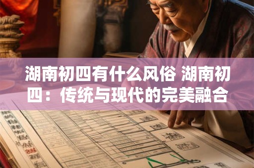 湖南初四有什么风俗 湖南初四:传统与现代的完美融合 湖南初四有什么风俗 湖南初四:传统与现代的完美融合
