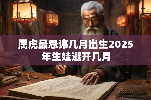 属虎最忌讳几月出生2025年生娃避开几月 属虎最忌讳几月出生2025年生娃避开几月