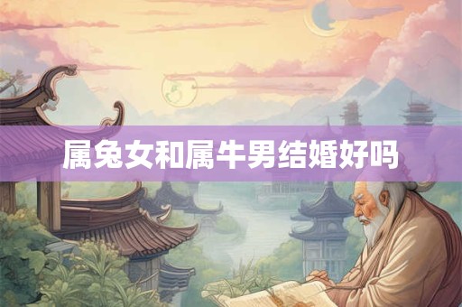 属兔女和属牛男结婚好吗