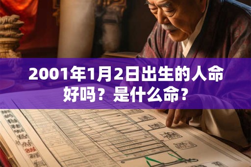 2001年1月2日出生的人命好吗？是什么命？